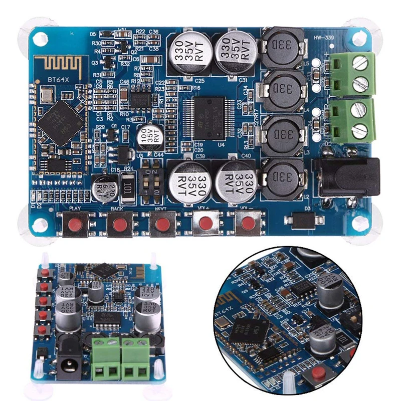 TDA7492P Bluetooth 4 2 CSR8635 ресивер усилитель аудиоплата 2x50 Вт для 4/6/8/16 Ом Фотоэлементы