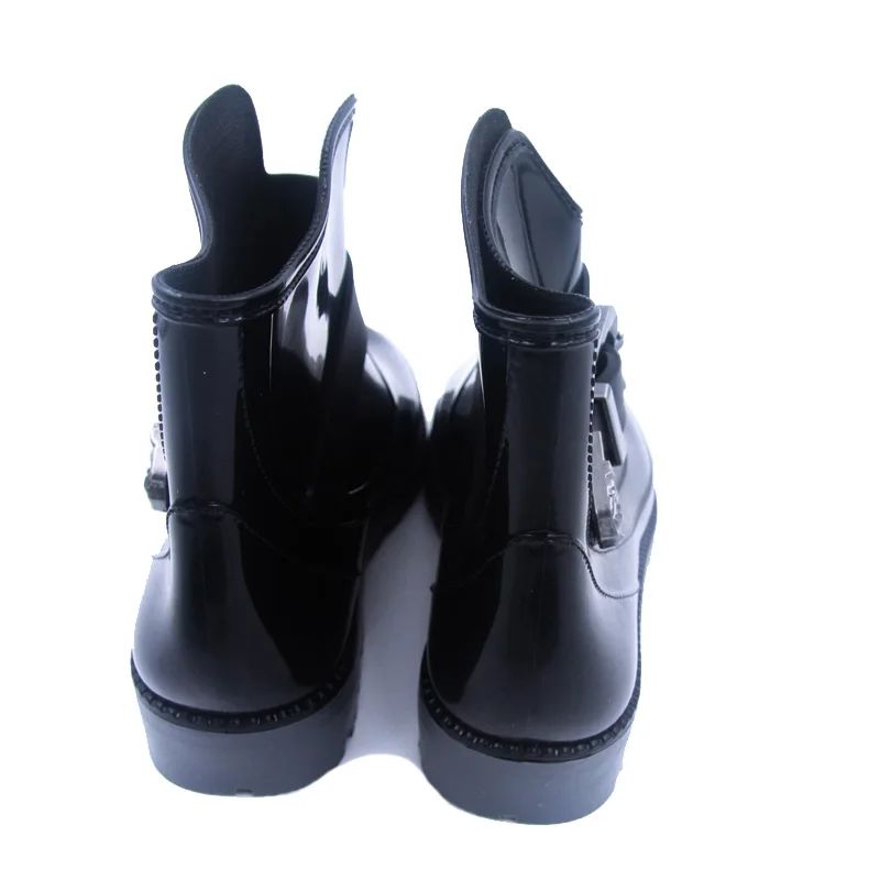 Feng Nong/Новый дизайн непромокаемые ботинки на плоской подошве женские резиновые