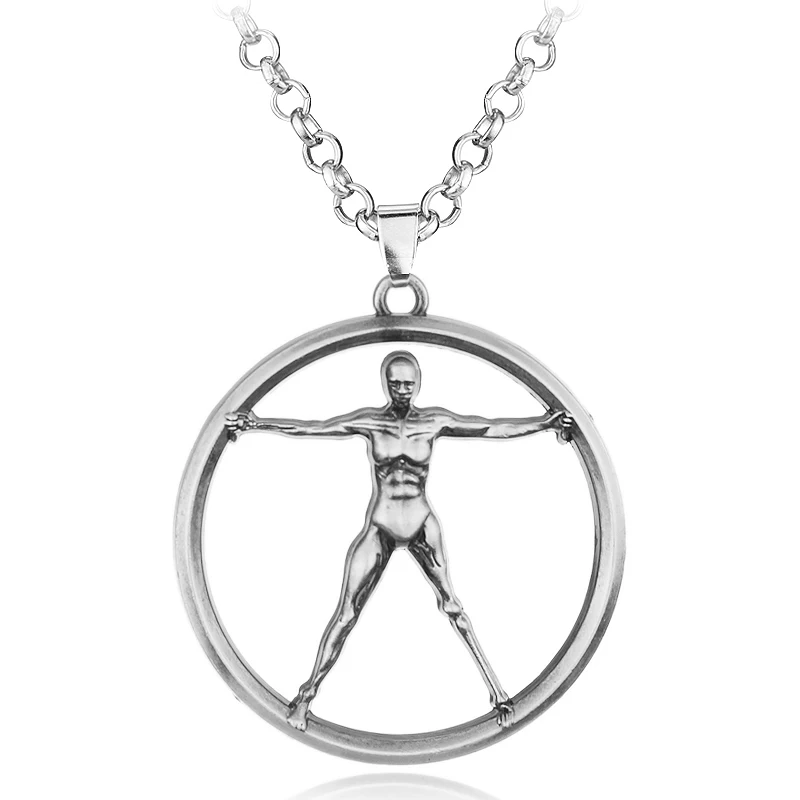HANCHANG Hot Seling Western World Torque Robot Model Metal Pendant Link Chain Necklace for Men&ampWomen Popular Party Jewelry | Украшения и