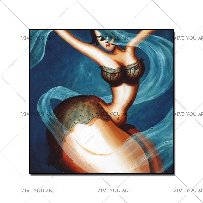 

Handpainted Abstract Sexy Big Hip Canvas Painting Pictures Modern Home Decor Wall Art Handmade Nude Plump Woman Oil Paintings