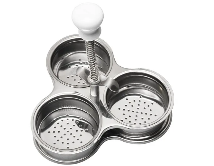 1PC Stainless Steel Egg Poacher Non-stick Cooker Poached Baking Kitchen Tool Pancake Maker Steamer Cookware OK 0911 | Дом и сад
