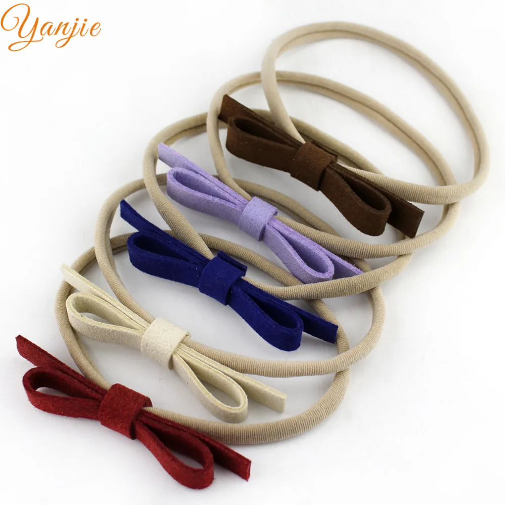 1 шт. для девочек из ткани под замшу с декоративным элементом типа однотонные бант