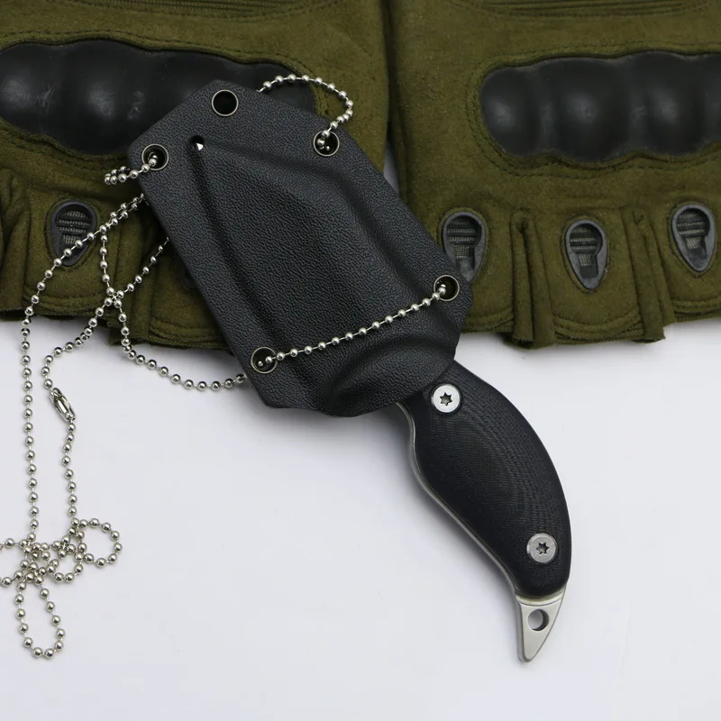 Тактический туристический нож для выживания Охота неподвижного ножа D2 лезвием