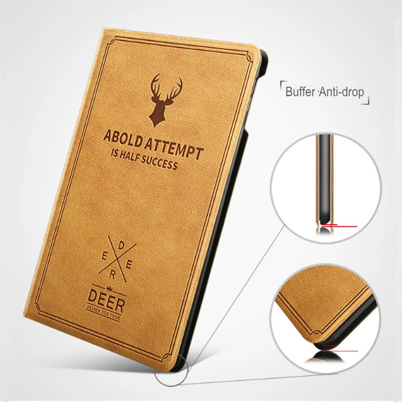 NTSPACE Роскошный чехол-книжка из искусственной кожи с изображением оленя для IPad 2 3 4