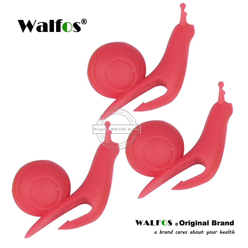 3 pieces red WALFOS бренд 3 шприц кондитерский с разными насадками милый в форме улитки силиконовый пакетик для чая держатель чашка кружка подвесной инструмент чайные инструменты - Цвет: 3 pieces red