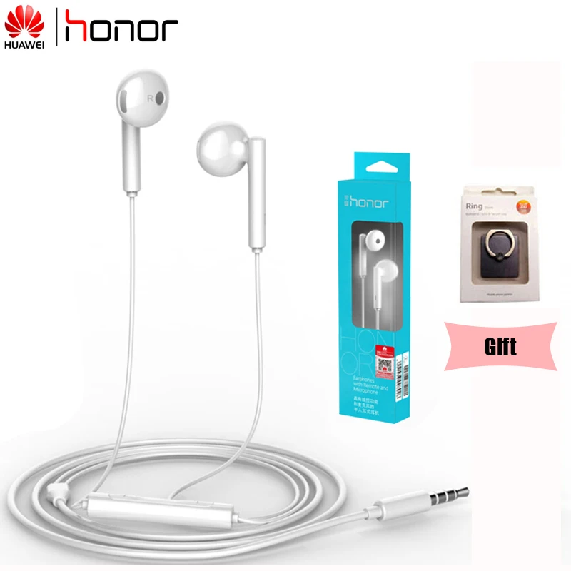 Оригинальный бренд huawei Honor AM115 проводные наушники с микрофоном контроллером 3 5 мм