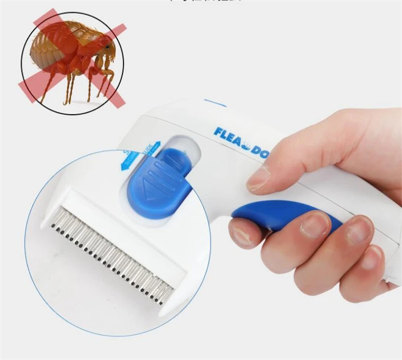 Pet fla Lice скребок для расчески электрическая собака средство от блох щетка анти блох собака Электронная вшей расческа для кошек товары для животных, собак