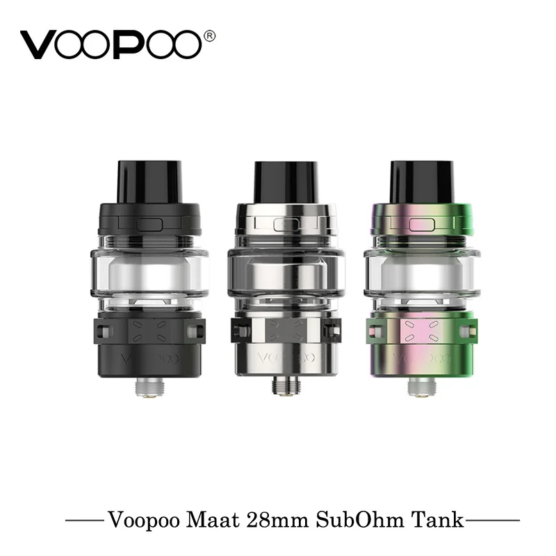 Оригинальный Voopoo Maat SubOhm бак 28 мм Диаметр атомайзер для электронных сигарет 4 мл