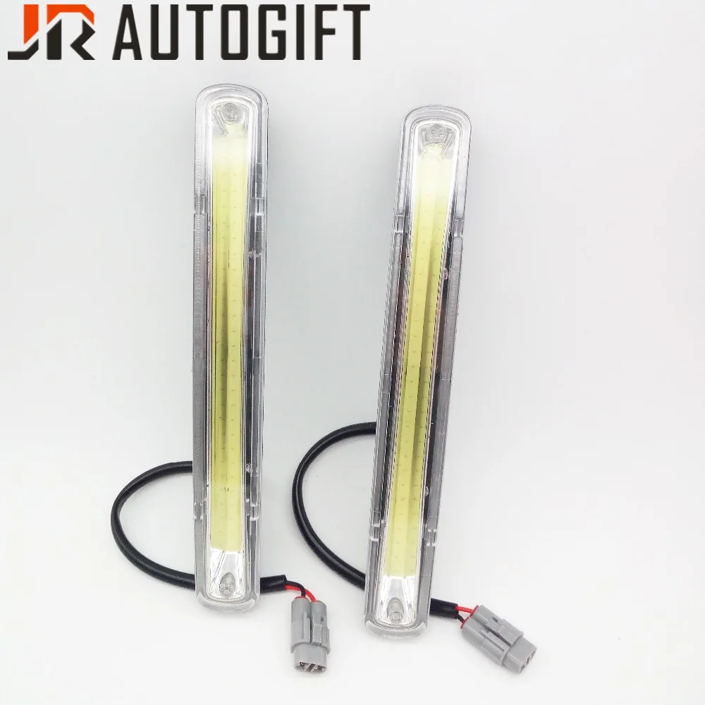 

car-styling 2pcs/pair 9W 6000K 12V/24VCOB LED Lights Waterproof high power DRL Daytime Running Light Auto Lamp
