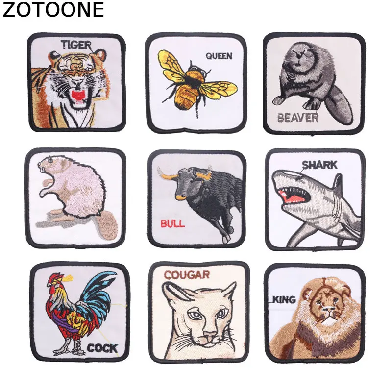 ZOTOONE 1 шт. животных гладить на патчи для одежды Бесплатная доставка Diy пчелы с