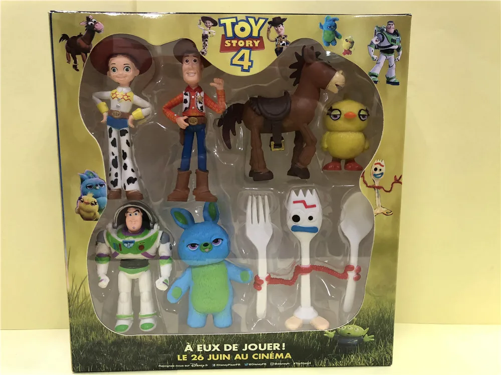 Новинка! 7 шт. история игрушек 4 WoodyBuzz Lightyear ручная работа детская игрушка кукла торт украшение украшения в штучной упаковке Actionn фигурка игрушки