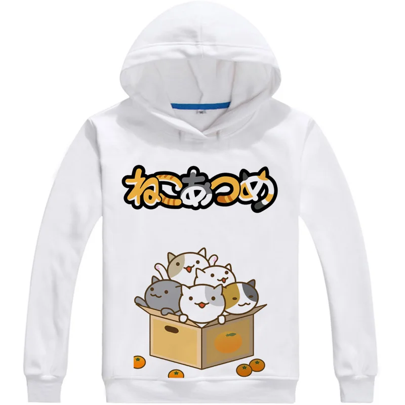 Неко Atsume Китти коллектор 3D толстовки Для мужчин в стиле хип-хоп с капюшоном и