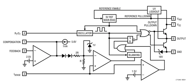 LT1246CS8 LT1246-1 МГц Off-Line Текущий режим pwm и DC/DC конвертер | Электроника
