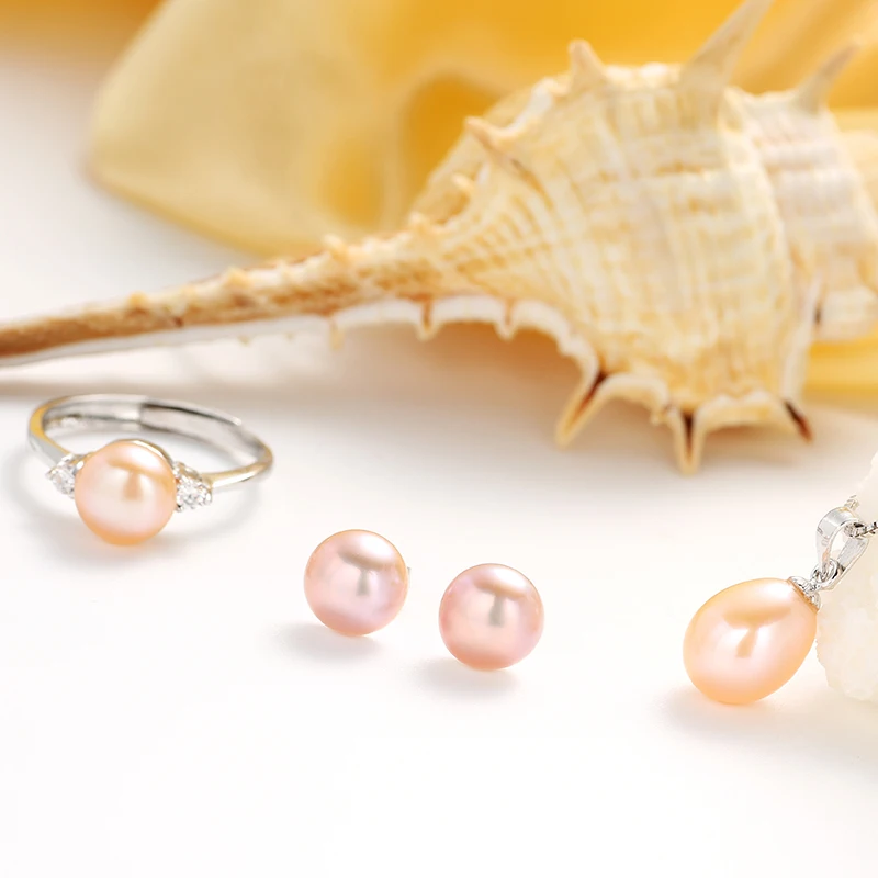 Низкая цена Ювелирные изделия из жемчуга (один кулон одна пара Серьги одно