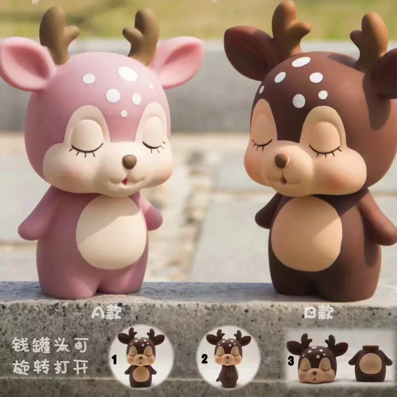 Kawaii мультфильм олень форме экономии денег касса монеты копилка для Для детей