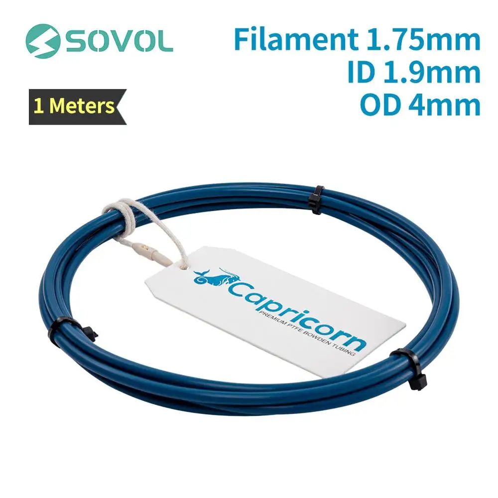 Capricorn Bowden PTFE трубки серии XS синие 1 м/1 2 м/2 м для нити 75 мм id1.9мм od4мм Sovol новые ПТФЭ