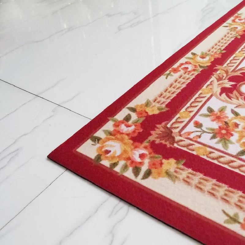 Современный ковер в стиле ретро Ностальгический резиновый коврик с принтом