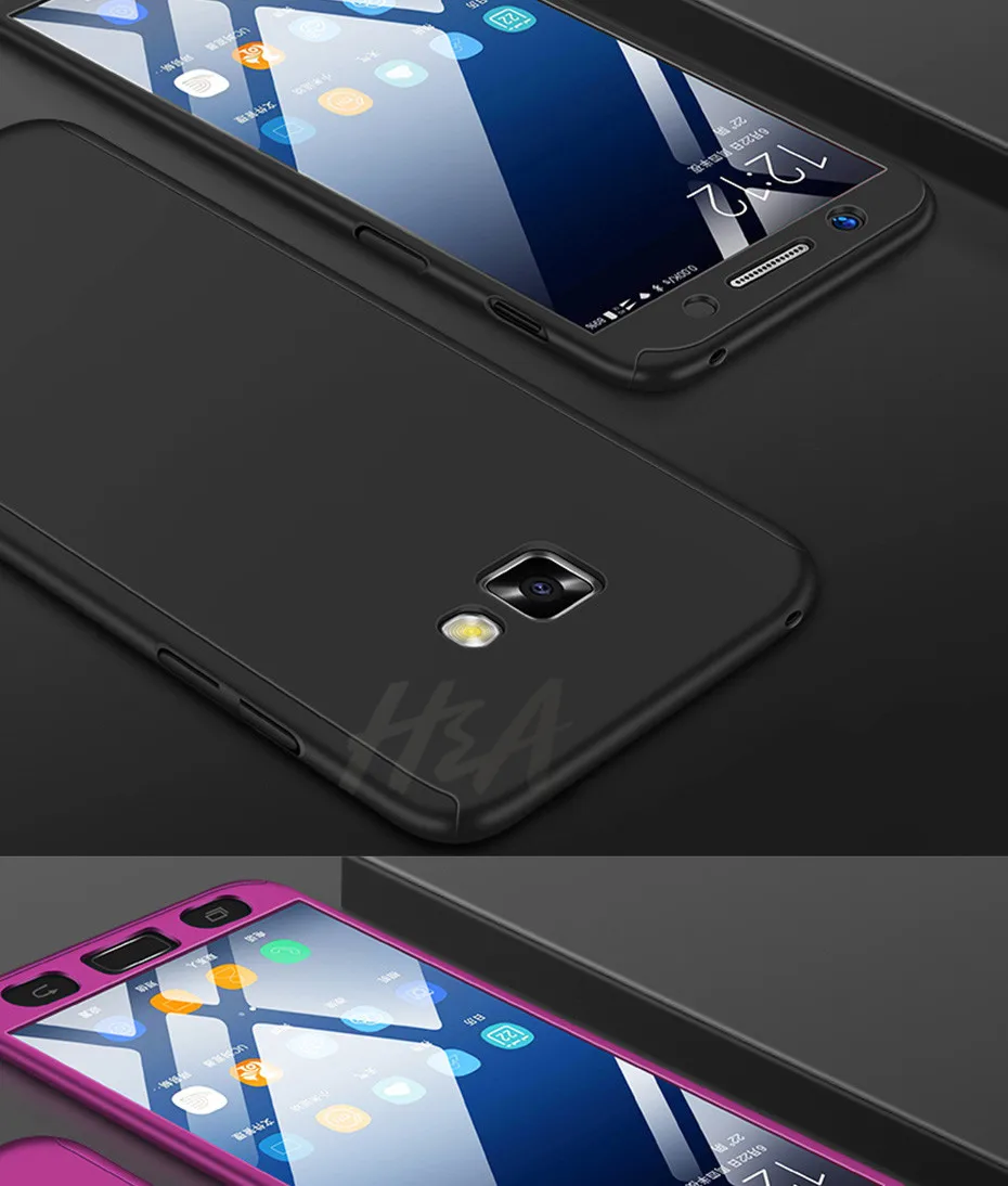 Роскошные 360 Защитный чехол для samsung Galaxy A3 A5 J7 J5 чехол для телефона для samsung A5 A7 J4 J6 J8 A6 A8 крышка чехол