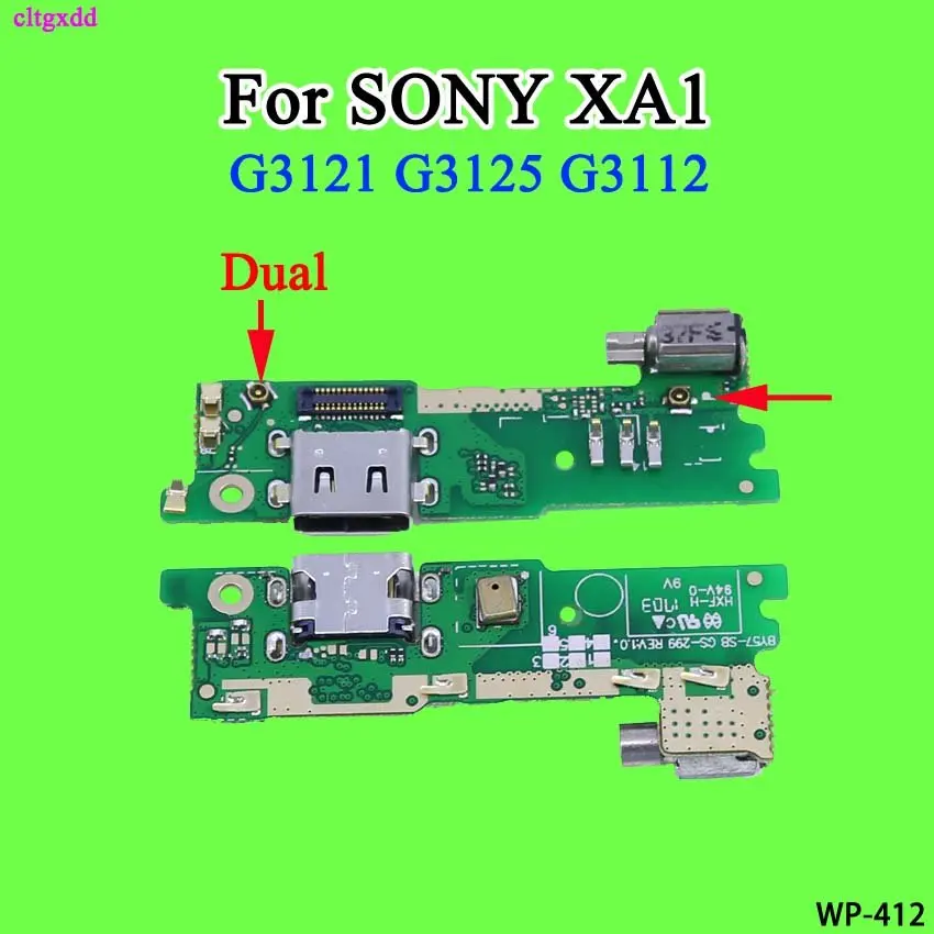for XA1 Dual Для SONY Xperia XA1 зарядный порт USB зарядное устройство док-станция разъем Вибрационный микрофон микрофонная плата гибкий кабель G3121 G3125 G3112 - Цвет: for XA1 Dual