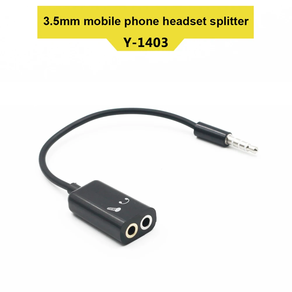 1 Папа 2 Женский разъем Aux аудио кабель для наушников разделительный Шнур iPhone iPad
