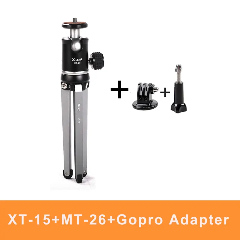 kit 3 MT26+ XT15 Настольный кронштейн с высоким подшипником мини настольный штатив и шаровая Головка для DSLR камеры беззеркальная камера смартфон Gopro - Цвет: kit 3