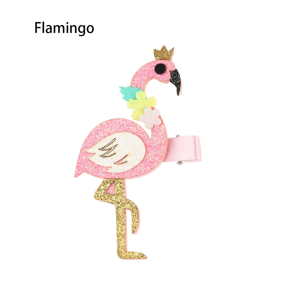 Flamingo 1 шт. мультфильм Фламинго/лебедь/сова шпильки; баретты; аксессуары для волос заколки для волос уход за волосами детей Инструменты укладки интимные аксессуары д - Цвет: Flamingo