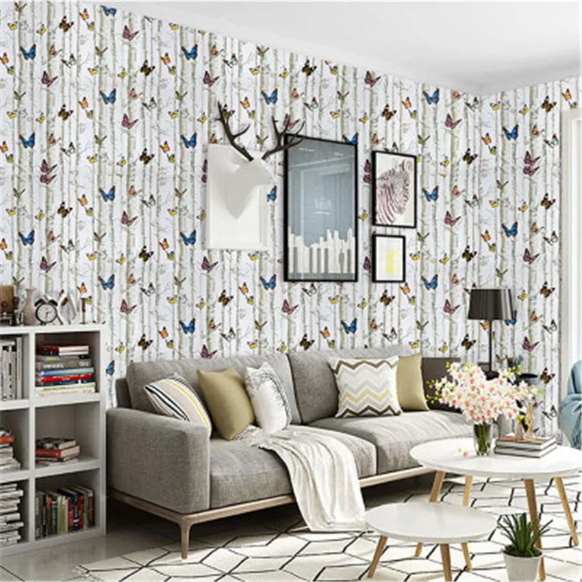 DIY мультфильм красочные бабочки дерево стикер стены Детская комната Домашний