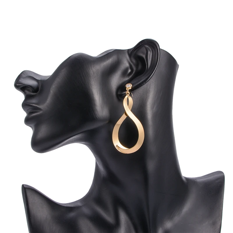 Manerson Fashion Korean Silver Smooth Zinc Alloy Drop Earrings Statement Hot Sale Drangle for Women Wholesale | Украшения и