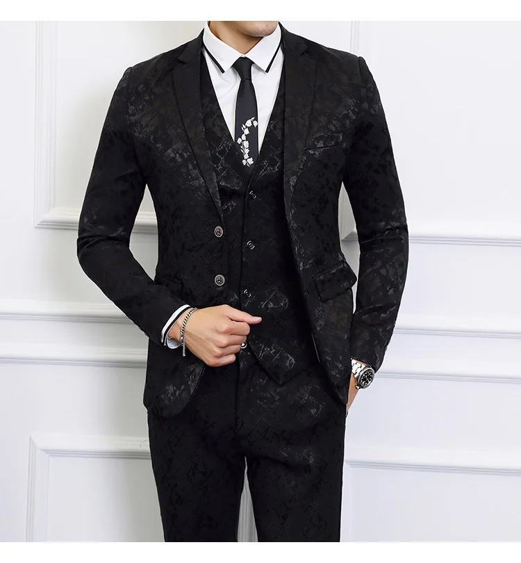Блейзеры для мужчин сценическая одежда мужская Social Blusa Masculina облегающие Клубные блейзеры 2 шт./3 шт. костюм Homme бизнес