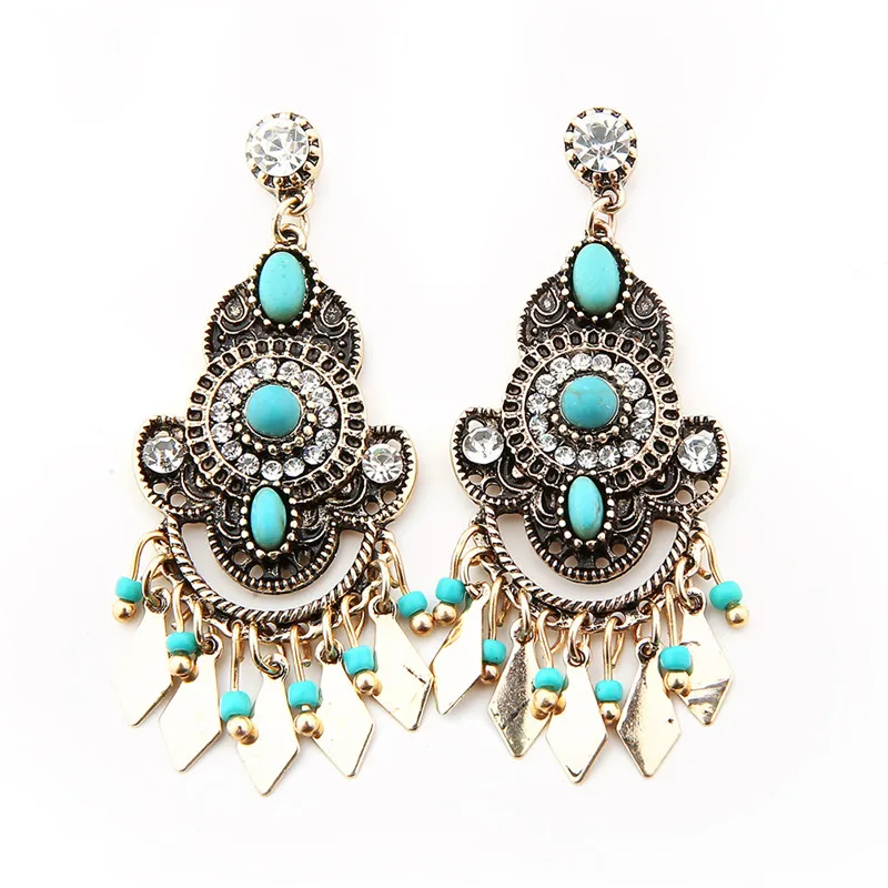 Женские маленькие трендовые серьги-гвоздики Винтажные серьги из металлического