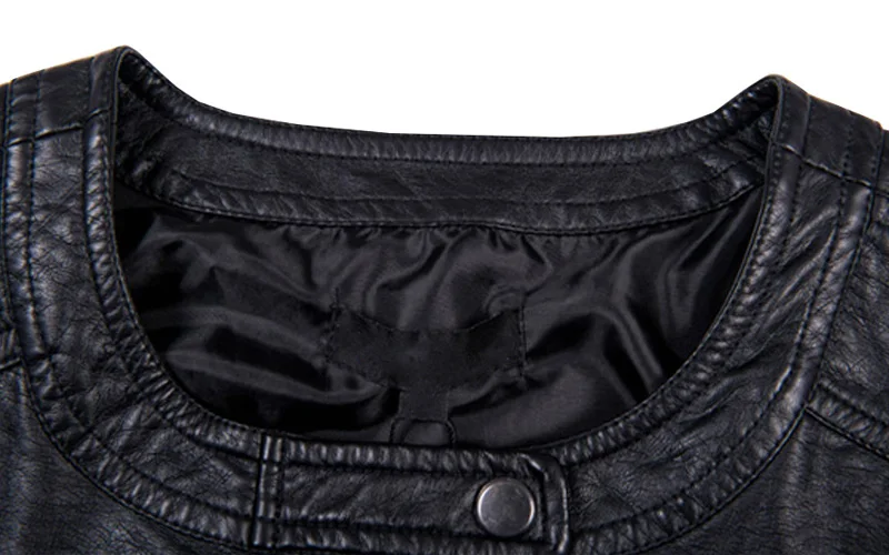 

Ailegogo Autumn Winter Women Faux Leather Jacket Soft PU Leather Outwear Plus Size Biker Coat Short Design Black Jacket