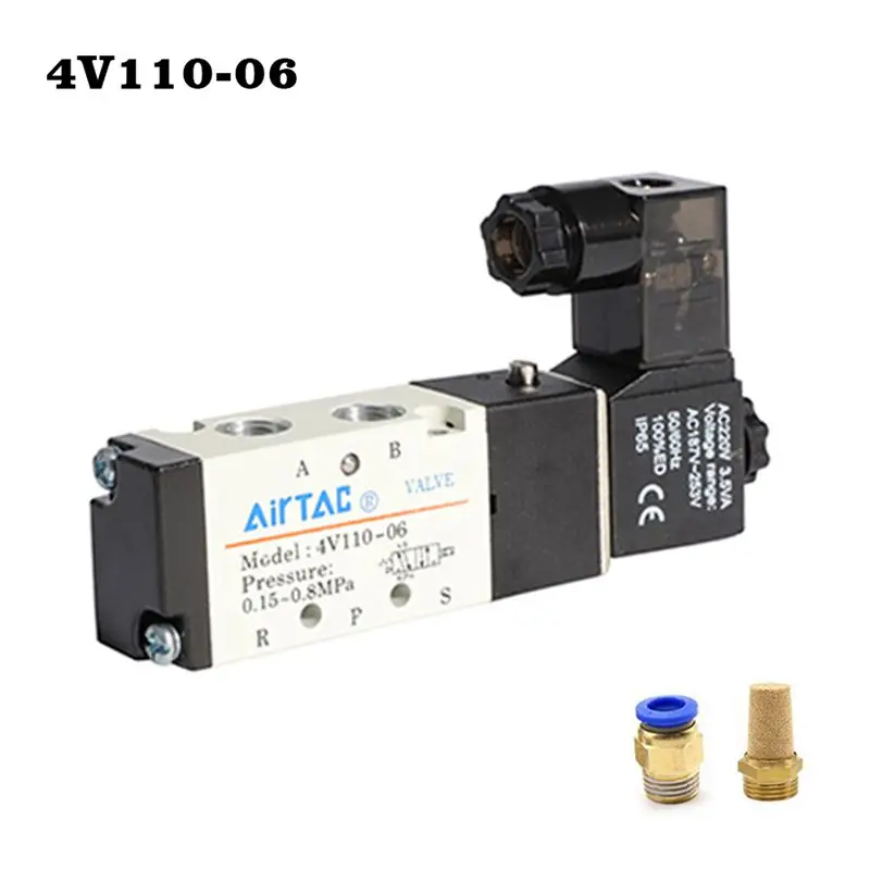 Высококачественный Пневматический электромагнитный клапан постоянного тока 12 В