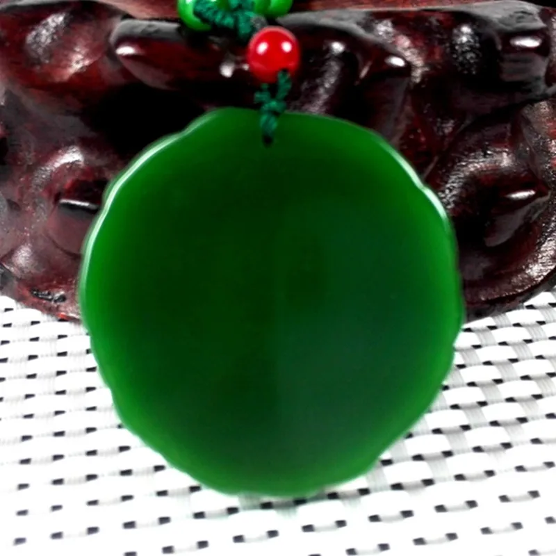 Дропшиппинг зеленый кулон ожерелье 3D резной маитрейя Будда Смеющийся Амулет для