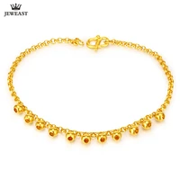 xxx 24k pure gold bracelet real 999 solid gold bangle simple beautiful ball glossy trendy upscale jewelry hot sell new 2020