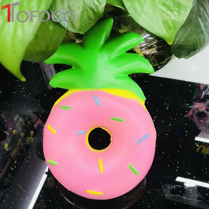 TOFOCO Kawaii 16 см медленно поднимающийся ананас сжимаемые гигантские игрушки еда