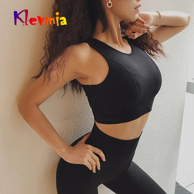 Women Seamless Sport Bra Fitness Gym Running Bras Push Up Crop Tops Brassiere Athletic Underwear Workout Breathable Tank Top | Спорт и
