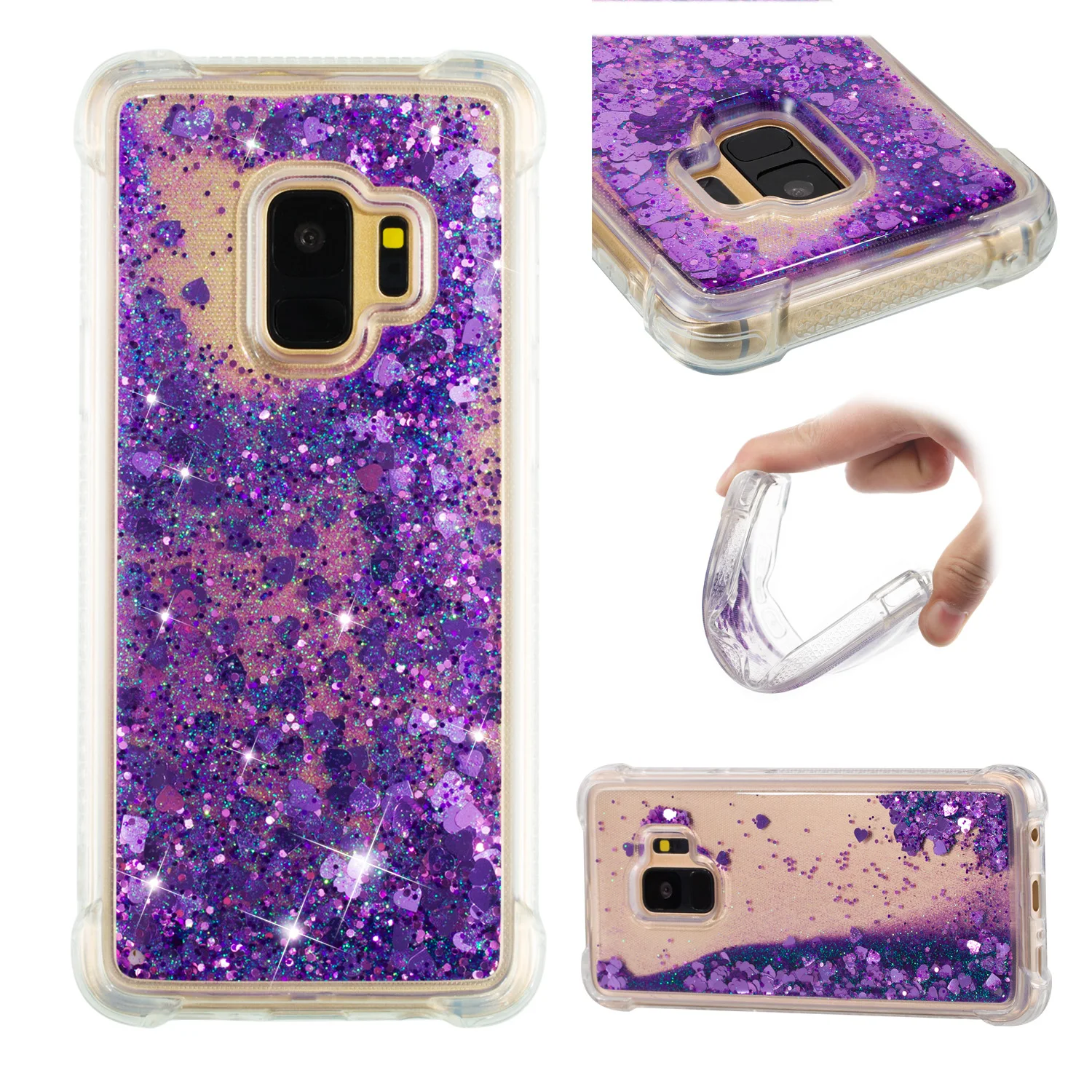 Шикарный чехол для Samsung Galaxy S9 S 9 SM-G960F/DS SM-G960F Мягкий Жидкий динамический SM G960F/DS G960F