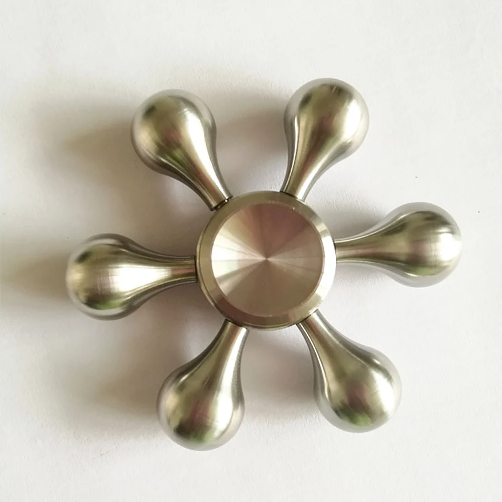 Спиннеры латунь металл EDC палец Spinner анти-стресс ручной Для аутизм СДВГ