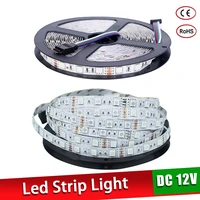 5m waterproof led strip 300leds dc12v smd 5050 3528 flexible light led ribbon tape luz monochrome home decoration lamp