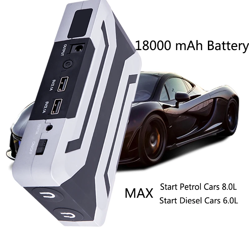 JKCOVER 1200A, высокая емкость, 18000 мА/ч, пусковое устройство 12В, портативное автомобильное пусковое устройство, внешний аккумулятор, стартер, зарядное устройство, автомобильный аккумулятор