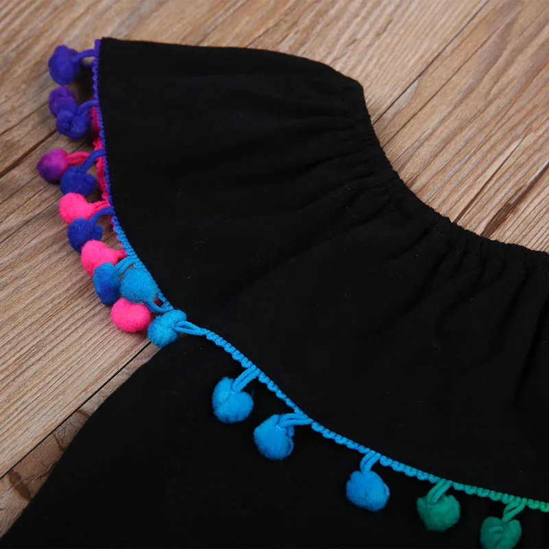 Платье без рукавов для маленьких девочек с кисточкой Сезон лето платье принцессы