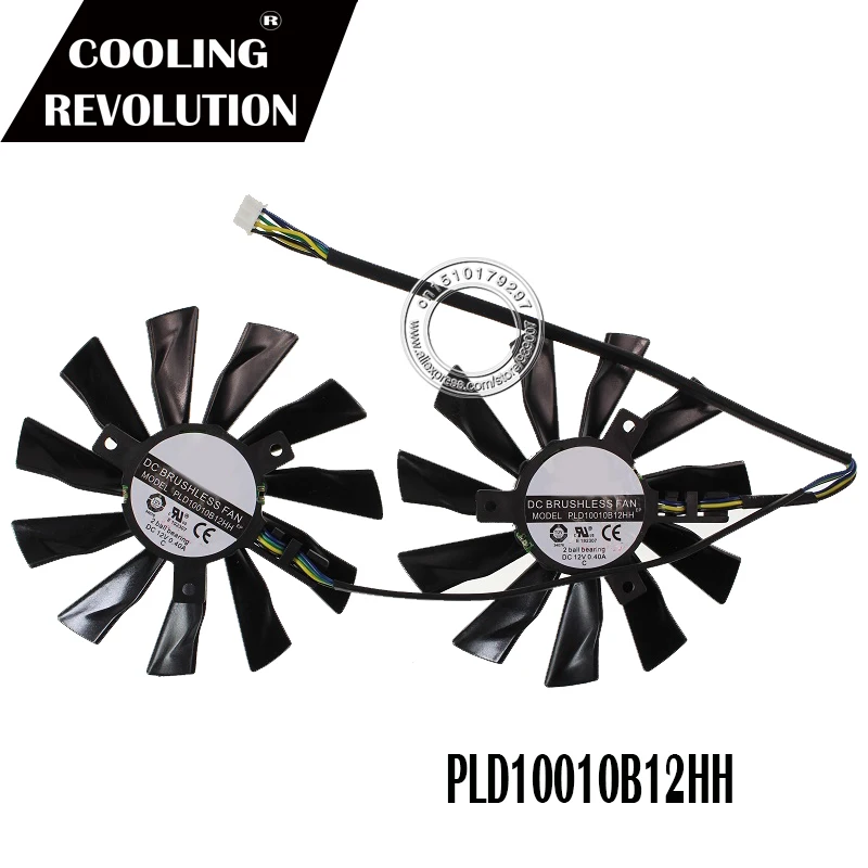95 мм кулер вентилятор для MSI GTX780Ti/780/760/750Ti R9 290X/290/280X/280/270X GAMING PLD10010S12HH Вентилятор охлаждения