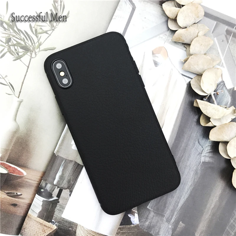 Litchi Чехлы для iPhone X 10 8 7 6 6s оригинальный Дизайн Высокое качество заднюю крышку