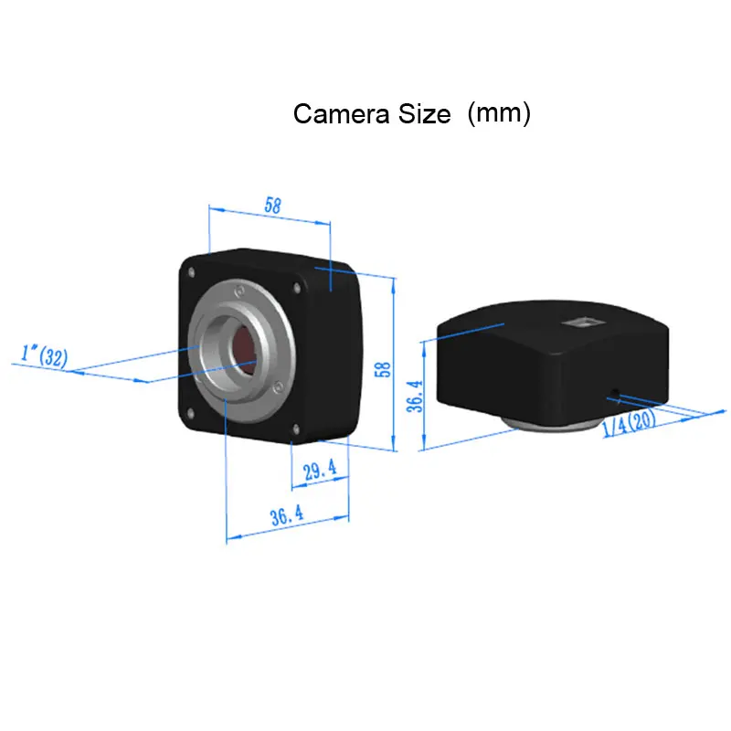 5MP 10MP 14MP USB 2,0 высокоскоростная промышленная камера CCD HD электронный окуляр C-mount адаптер CMOS микроскоп камера