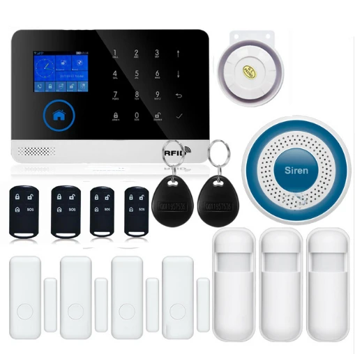 SmartYIBA управление через приложение RFID беспроводной WIFI SMS сигнализация двери окна