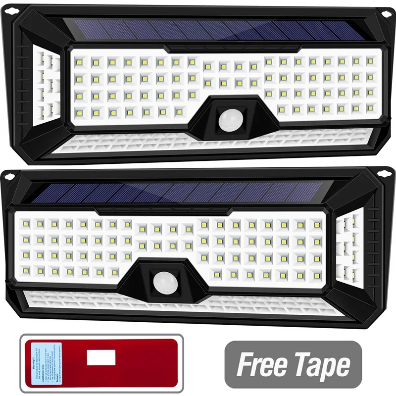 Новый светодиодный светильник на солнечной батарее 136 садовый наружный с