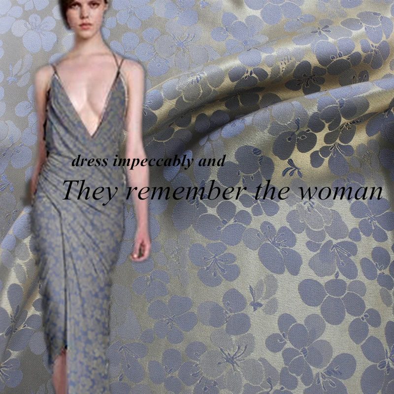 Мягкие Вечерние платья из шелка жаккарда сиреневого цвета 100 см * 114 см|fabric desk|materials