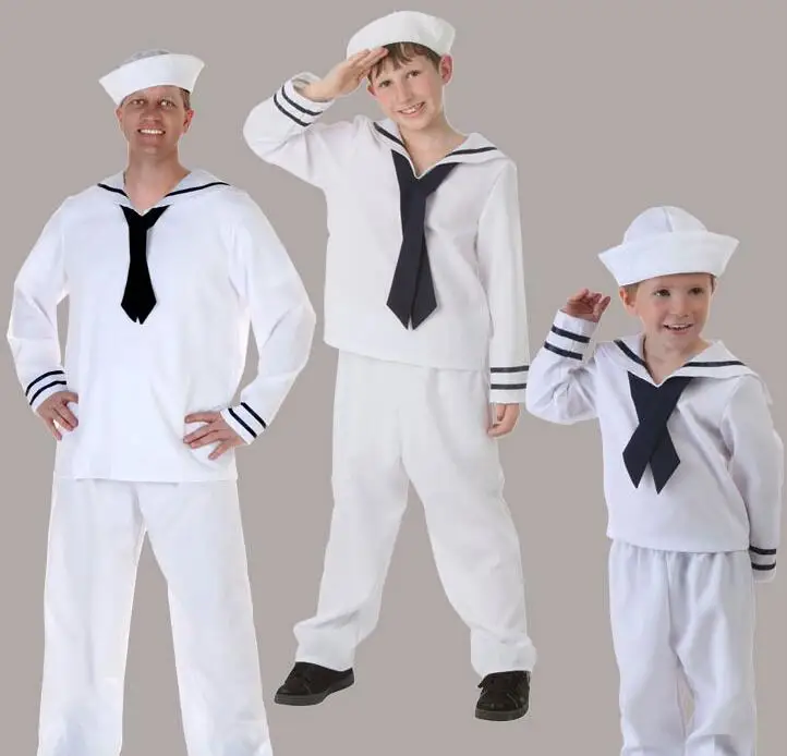 Новый костюм IREK для Хэллоуина карнавальный взрослых Детская Матросская одежда