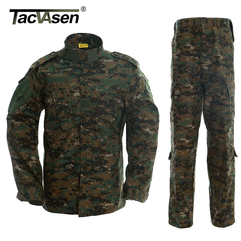 TACVASEN одежда с цифровыми джунглями, Военная Тактическая форма, армейская Боевая форма, куртка+ штаны, Мужская Боевая одежда, TD-WHFE-010