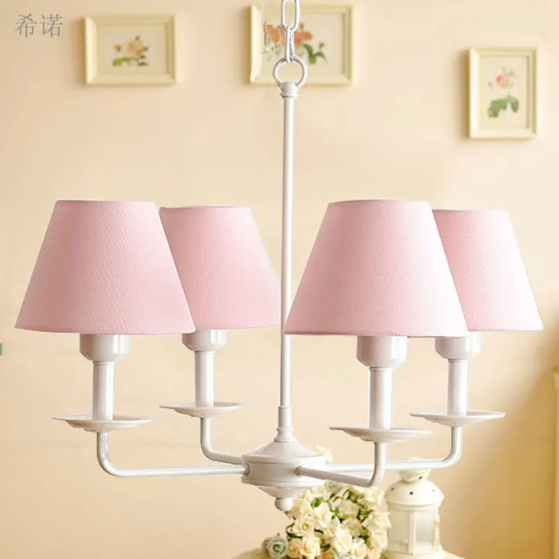 4 руки детская кровать Люстра для фойе гостиной крытый светильник Европейский